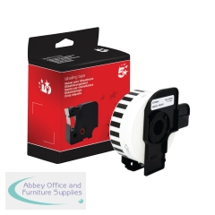 5 Star Non-OEM Replacement for Brother DK-22210 Black on White 29mm x 30.48m FS672801