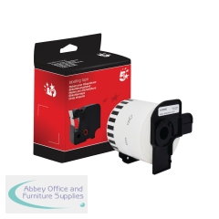 5 Star Non-OEM Replacement for Brother DK-44205 Black on White 62mm x 30.48m FS672860