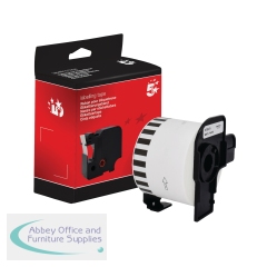 5 Star Non-OEM Replacement for Brother DK-22223 Black on White 50mm x 30.48m FS672873