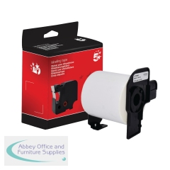 5 Star Non-OEM Replacement for Brother DK-11234 Black on White 60mm x 86mm 260/Roll FS672988