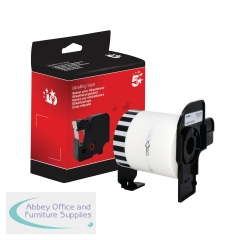 5 Star Non-OEM Replacement for Brother DK-22113 Black on Clear 62mm x 15.24m FS673209