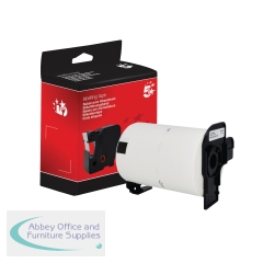 5 Star Non-OEM Replacement for Brother DK-11240 Black on White 102mm x 51mm 600/Roll FS673402