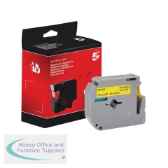 5 Star Non-OEM Replacement for Brother M-K631 Black on Yellow 12mm x 8m FS673421