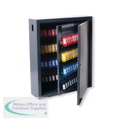 5 Star Deluxe Steel Key Cabinet 150 Key Capacity Dark Grey FS675176