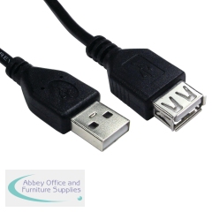 5 Star A to A USB2.0 Type A M to Type A F Extension Cable 1m FS675437