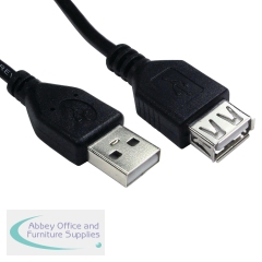 5 Star A to A USB2.0 Type A M to Type A F Extension Cable 2m FS675447