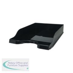 5 Star Self Stacking Letter Tray Black FS676658