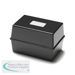5 Star Card Index Box 8x5 Inch Black FS676891