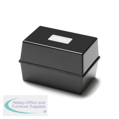 5 Star Card Index Box 5x3 Inch Black FS676901