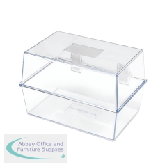 5 Star Card Index Box 6x4 Inch Crystal FS677017