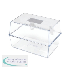 5 Star Card Index Box 8x5in Crystal FS677019