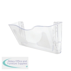 5 Star 3 Pocket Wall Literature Holder A4 Landscape with Wall Fixings and Hanging Bracket FS677467