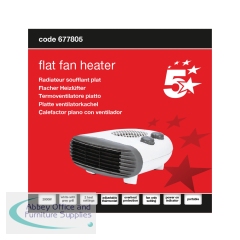 5 Star Flat Fan Heater 2000W White FS677805
