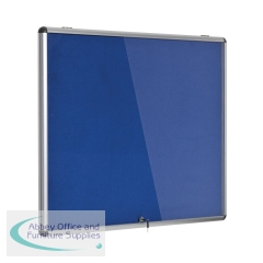 5 Star Glazed Fire Retardant Noticeboard 15x A4 Sheets Capacity Blue FS679338