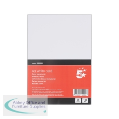 5 Star A3 White Card 160gsm (Pack of 25)