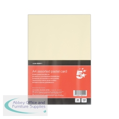 5 Star A4 Pastel Card 160gsm (Pack of 50)