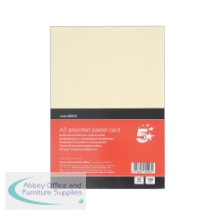 5 Star A3 Pastel Card 160gsm (Pack of 25)