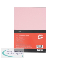 5 Star A3 Assorted Card 230 Micron (Pack of 200)
