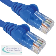 5 Star Cat6 LSOH Patch Cable Moulded 10m Blue FS686918