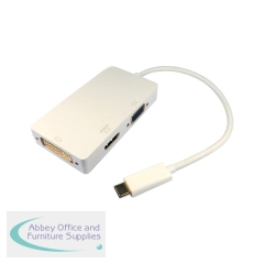 5 Star USB-C 3.0 to HDMI DVI and VGA Adapter FS687066