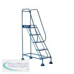 5 Star UK Domed Feet Punched 5 Tread Steps Blue FS687644