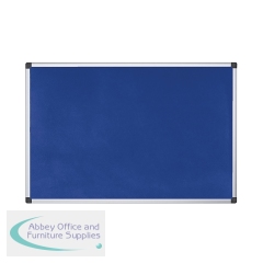 5 Star Fire Retardant Noticeboard 1200x900mm Blue FS687991