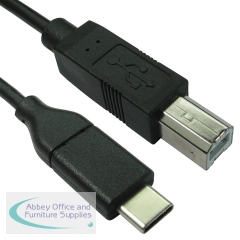 5 Star USB 2.0 Type-C to USB Type-B Cable 1m FS711296