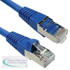 5 Star Category 6A SFTP Ethernet Patch Snagless Cable 0.5m Blue FS711378