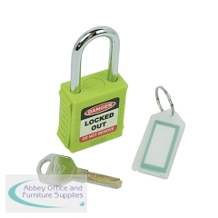 5 Star Standard Shackle Safety Lockout Padlock Green FS712545