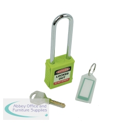 5 Star Long Shackle Safety Lockout Padlock Green FS712553