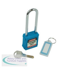 5 Star Long Shackle Safety Lockout Padlock Blue FS712554