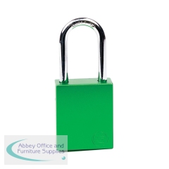5 Star Aluminium Safety Lockout Padlock Green FS712561