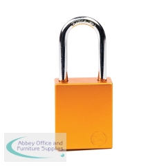 5 Star Aluminium Safety Lockout Padlock Orange FS712562