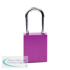 5 Star Aluminium Safety Lockout Padlock Purple FS712563
