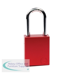 5 Star Aluminium Safety Lockout Padlock Red FS712564
