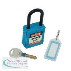 5 Star Di-Electric Non Conductive Safety Lockout Padlock Blue FS712581