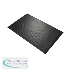 5 Star Anti-Fatigue Diamond Mat 0.9 x 1.5m Black FS712650