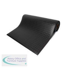 5 Star Anti-Fatigue Diamond Mat 0.9 x 18.3m Black FS712651