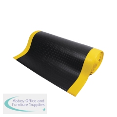 5 Star Anti-Fatigue Diamond Mat 0.9 x 1m Black/Yellow FS712658