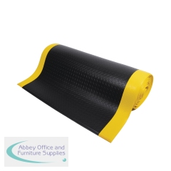 5 Star Anti-Fatigue Diamond Mat 1.2 x 1m Black/Yellow FS712660