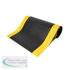 5 Star Anti-Fatigue Safety Deckplate Mat 1.2 x 1m Black/Yellow FS712713
