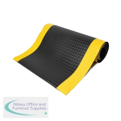 5 Star Anti-Fatigue Safety Deckplate Mat 1.5 x 1m Black/Yellow FS712715