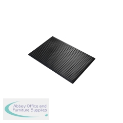5 Star Anti-Fatigue Bubble Mat 0.6 x 0.9m Black Nitrile FS712717