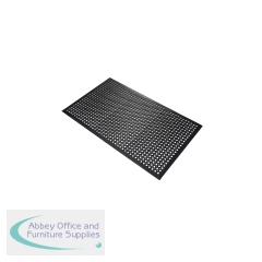 5 Star High Duty Anti-Fatigue Edged Mat 0.9 x 1.5m Black FS712736