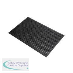 5 Star Anti-Fatigue Ramp Mat 0.8 x 1.2m Black FS712742