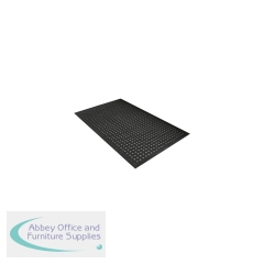 5 Star Anti-Slip Rubber Mat 0.92 x 1.53m Black Nitrile FS712743