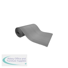 5 Star PVC Anti-Slip Floor Mat 0.59 x 1m Grey FS712793