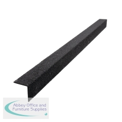 5 Star Anti-Slip Stair Nosing 2m x 55mm x 55mm Black FS712802