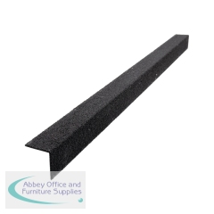 5 Star Anti-Slip Stair Nosing 1m x 55mm x 55mm Black FS712806