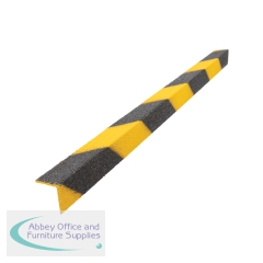 5 Star Anti-Slip Stair Nosing 3m x 55mm x 55mm Black/Yellow FS712812